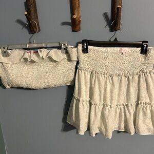 Matching top and skirt set